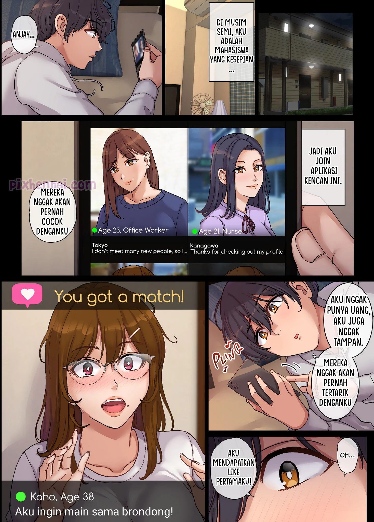 Komik hentai xxx manga sex bokep Yarimoku Hitozuma to Matching shite Sokuhame SEX 3